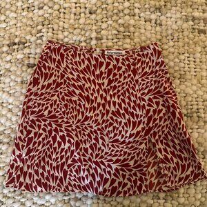 Reformation silk skirt